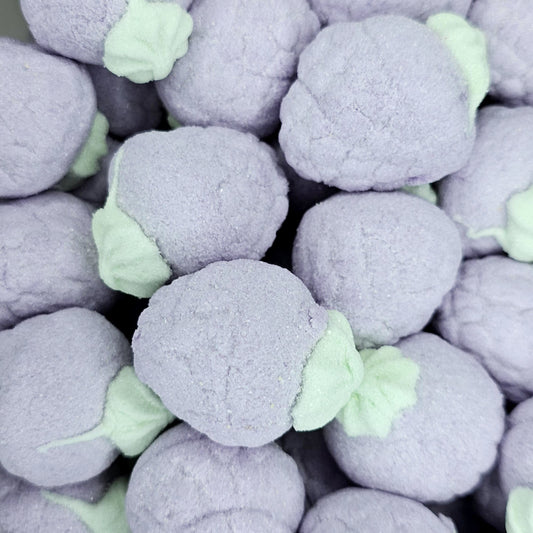 Purple colourful Blackberry jelly filled marshmallows